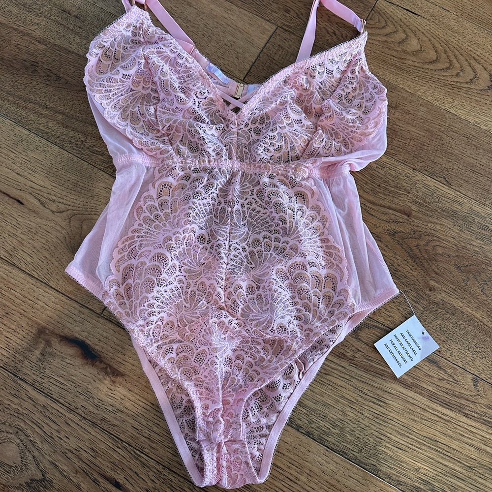 Pink Lace Teddy